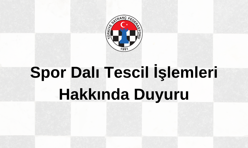 Spor Dalı Tescil İşlemleri Hakkında Duyuru