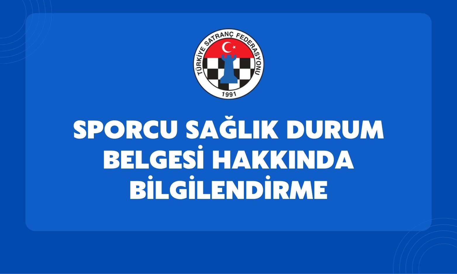 Sporcu Sağlık Durum Belgesi Hakkında Bilgilendirme